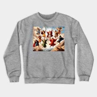 Ten Lords Leaping The Ten Commandments Crewneck Sweatshirt